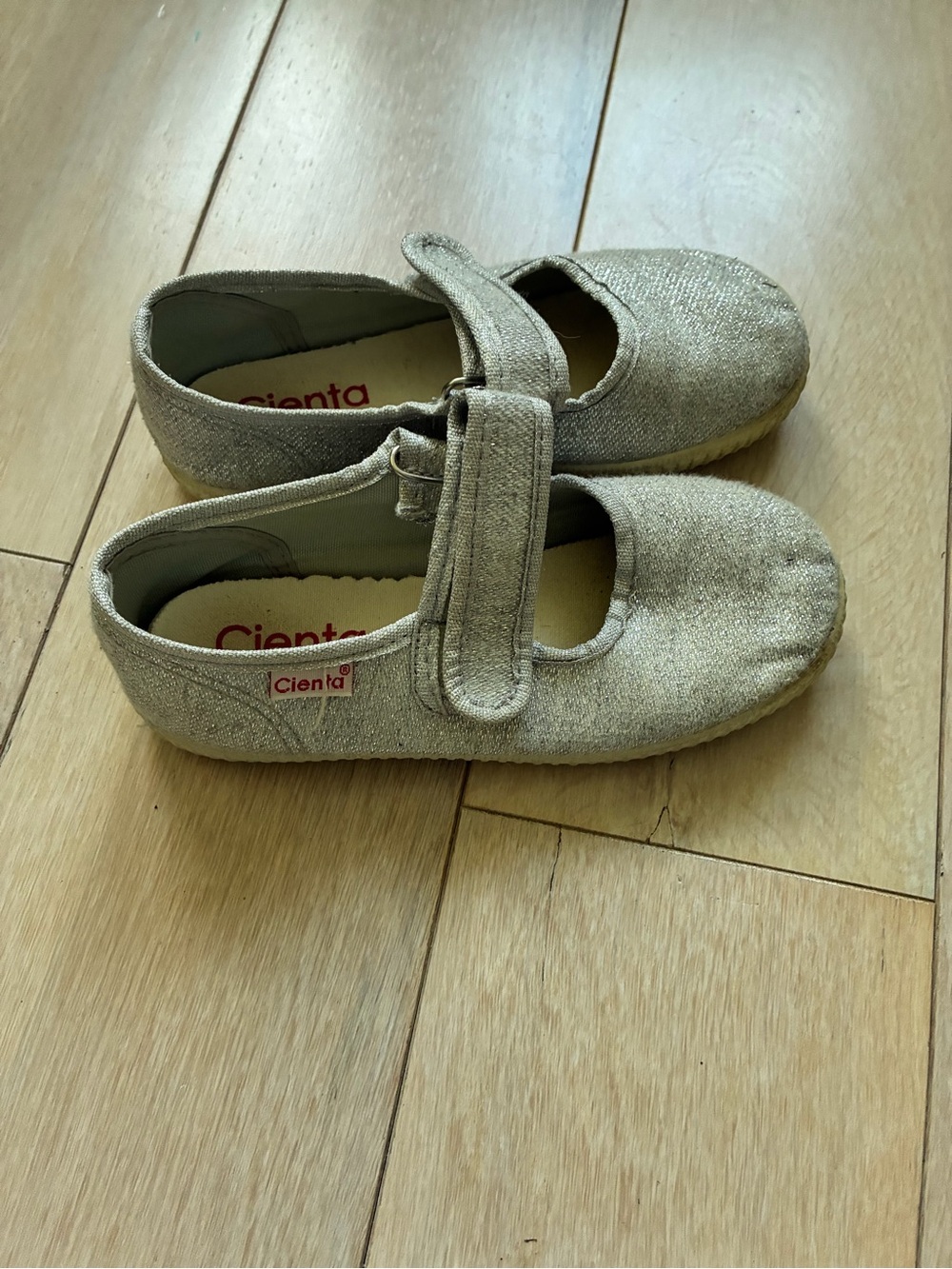 Cienta silver Mary Jane Sneakers GUC Size 12